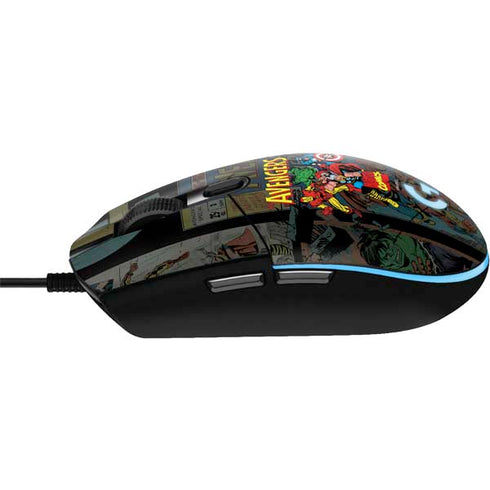 Marvel Classic Comics Avengers Assemble G203 Prodigy RGB Wired Gaming Mouse Skin