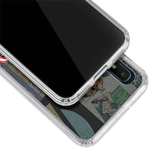 Marvel Classic Comics Avengers Assemble Galaxy A10e Clear Case