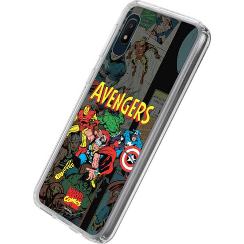 Marvel Classic Comics Avengers Assemble Galaxy A10e Clear Case