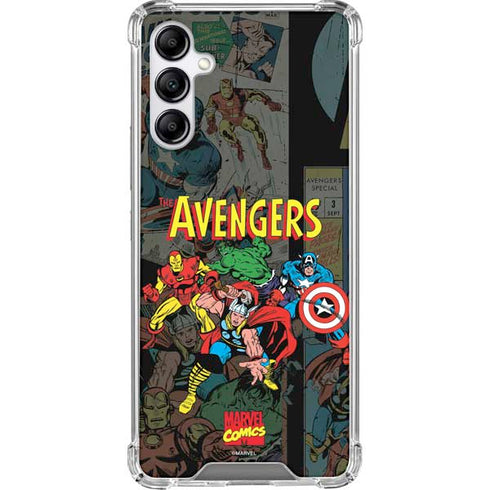 Marvel Classic Comics Avengers Assemble Galaxy A14 5G Clear Case