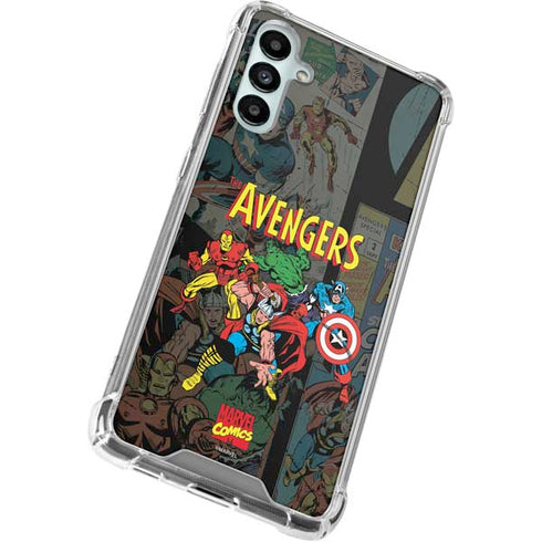 Marvel Classic Comics Avengers Assemble Galaxy A14 5G Clear Case