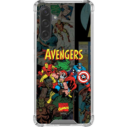 Marvel Classic Comics Avengers Assemble Galaxy A17 Clear Case