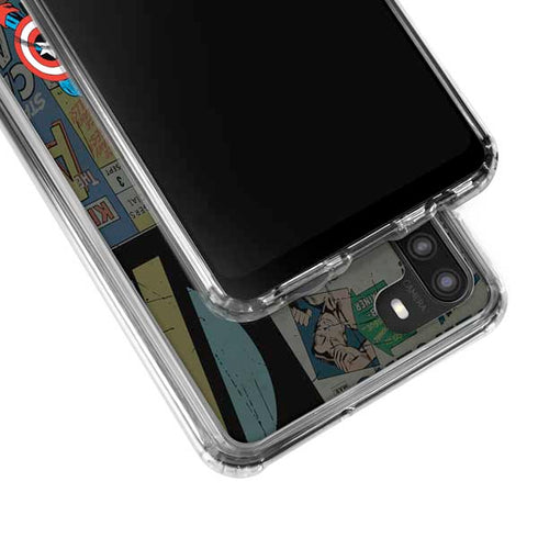 Marvel Classic Comics Avengers Assemble Galaxy A21 Clear Case