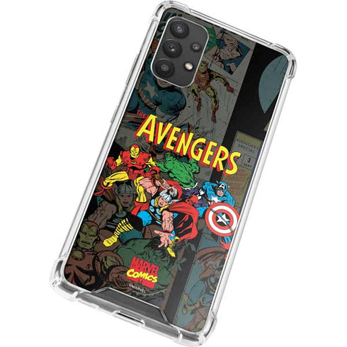 Marvel Classic Comics Avengers Assemble Galaxy A32 5G Clear Case