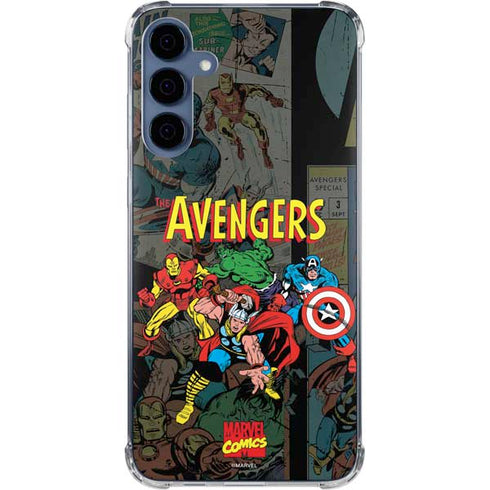 Marvel Classic Comics Avengers Assemble Galaxy A35 5G Clear Case