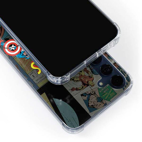 Marvel Classic Comics Avengers Assemble Galaxy A35 5G Clear Case