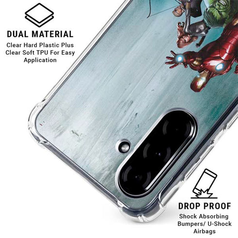 Marvel Avengers Assemble Galaxy A36 5G Clear Case
