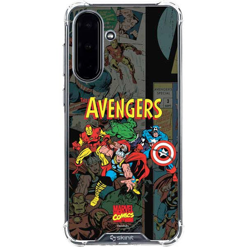 Marvel Classic Comics Avengers Assemble Galaxy A36 5G Clear Case