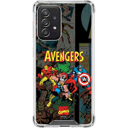 Marvel Classic Comics Avengers Assemble Galaxy A52 5G Clear Case