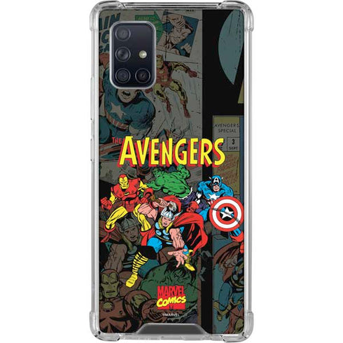 Marvel Classic Comics Avengers Assemble Galaxy A71 5G Clear Case