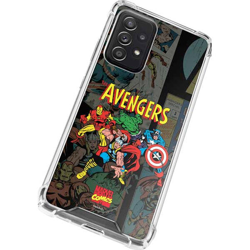 Marvel Classic Comics Avengers Assemble Galaxy A72 5G Clear Case