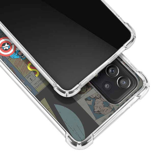 Marvel Classic Comics Avengers Assemble Galaxy A72 5G Clear Case