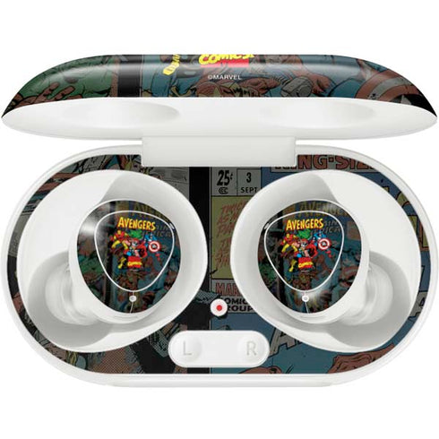 Marvel Classic Comics Avengers Assemble Galaxy Buds Plus Skin