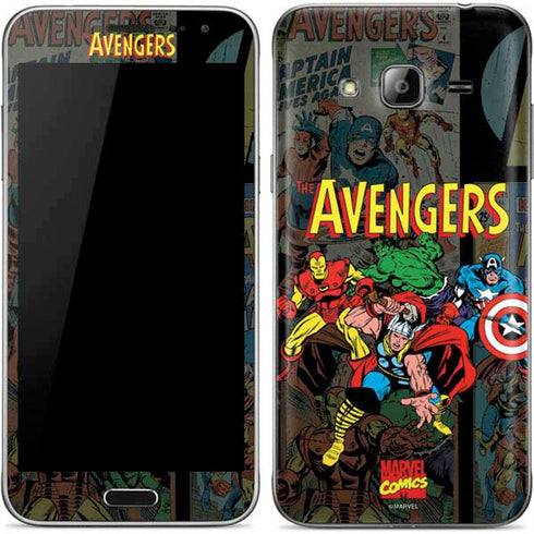 Marvel Classic Comics Avengers Assemble Galaxy J3 Skin