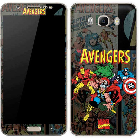 Marvel Classic Comics Avengers Assemble Galaxy J7 Skin