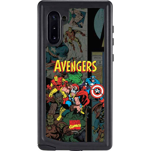 Marvel Classic Comics Avengers Assemble Galaxy Note 10 Waterproof Case