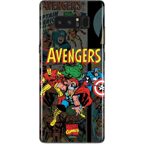 Marvel Classic Comics Avengers Assemble Galaxy Note 8 Skin