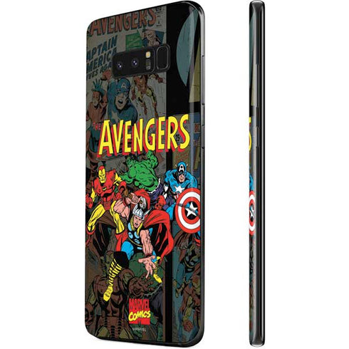 Marvel Classic Comics Avengers Assemble Galaxy Note 8 Skin