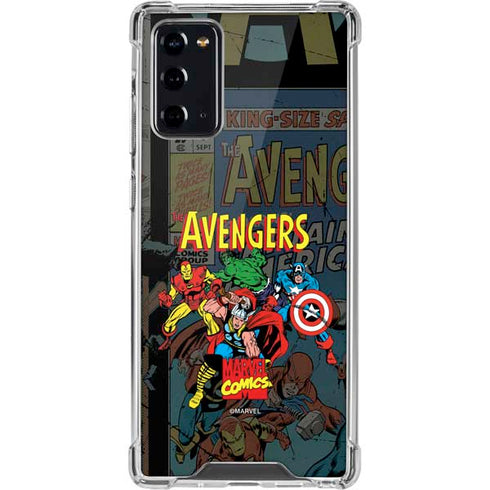 Marvel Classic Comics Avengers Assemble Galaxy Note20 5G Clear Case