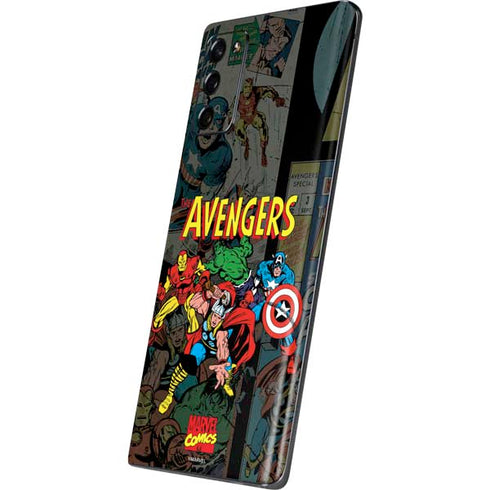 Marvel Classic Comics Avengers Assemble Galaxy Note20 5G Skin
