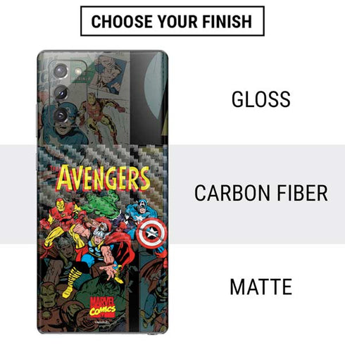 Marvel Classic Comics Avengers Assemble Galaxy Note20 5G Skin
