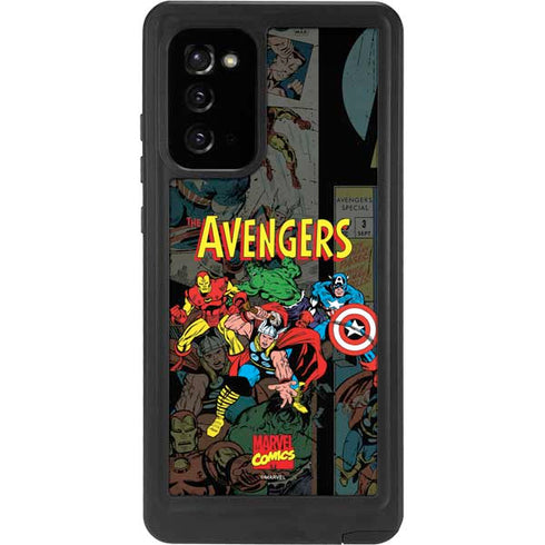 Marvel Classic Comics Avengers Assemble Galaxy Note20 5G Waterproof Case