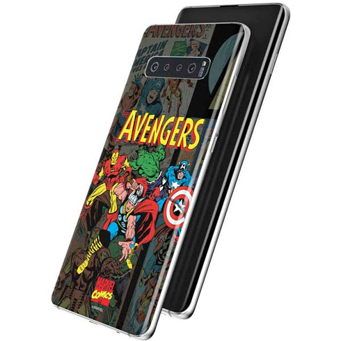 Marvel Classic Comics Avengers Assemble Galaxy S10 Plus Skin