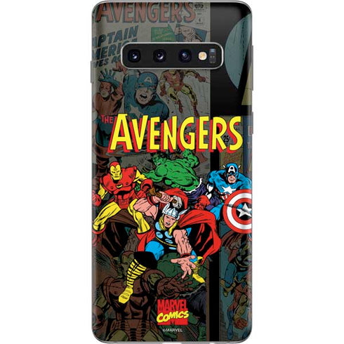 Marvel Classic Comics Avengers Assemble Galaxy S10 Skin
