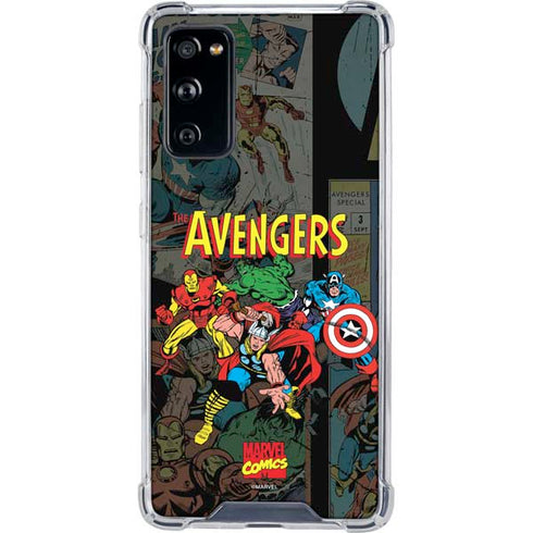 Marvel Classic Comics Avengers Assemble Galaxy S20 FE Clear Case