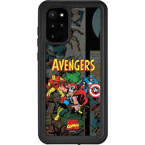 Marvel Classic Comics Avengers Assemble Galaxy S20 Plus Waterproof Case