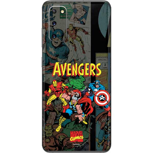 Marvel Classic Comics Avengers Assemble Galaxy S20 Skin
