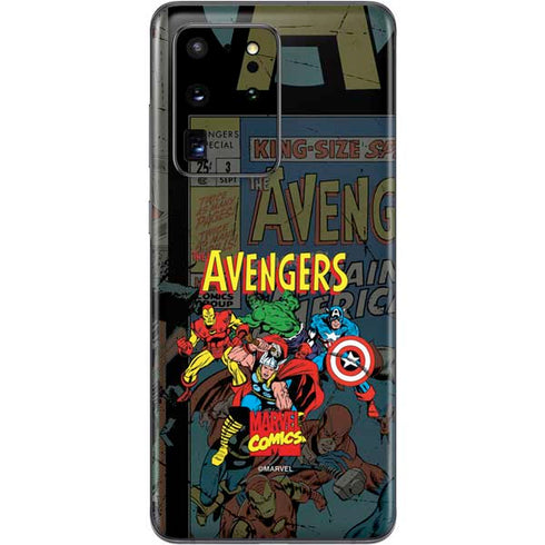 Marvel Classic Comics Avengers Assemble Galaxy S20 Ultra 5G Skin