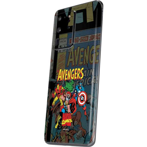 Marvel Classic Comics Avengers Assemble Galaxy S20 Ultra 5G Skin