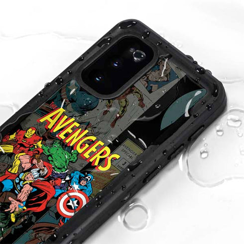 Marvel Classic Comics Avengers Assemble Galaxy S20 Waterproof Case