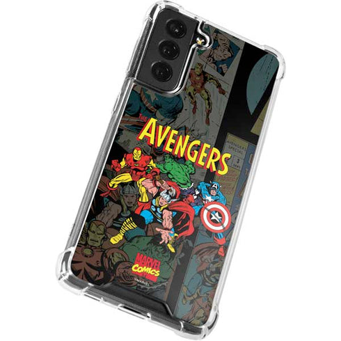 Marvel Classic Comics Avengers Assemble Galaxy S21 FE Clear Case