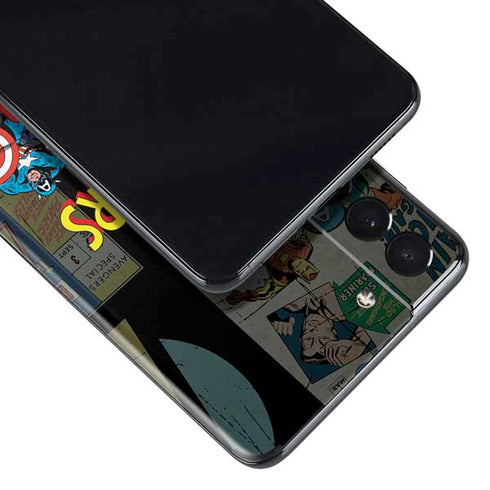 Marvel Classic Comics Avengers Assemble Galaxy S21 Plus 5G Skin
