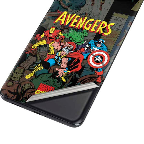 Marvel Classic Comics Avengers Assemble Galaxy S21 Plus 5G Skin