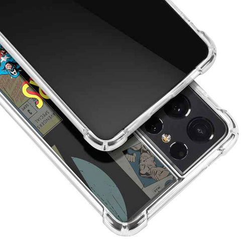 Marvel Classic Comics Avengers Assemble Galaxy S21 Ultra 5G Clear Case