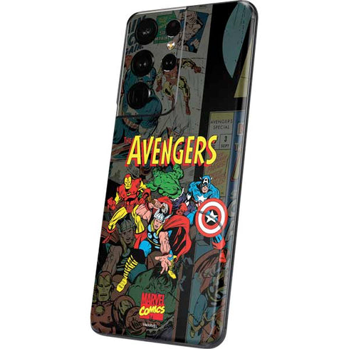 Marvel Classic Comics Avengers Assemble Galaxy S21 Ultra 5G Skin