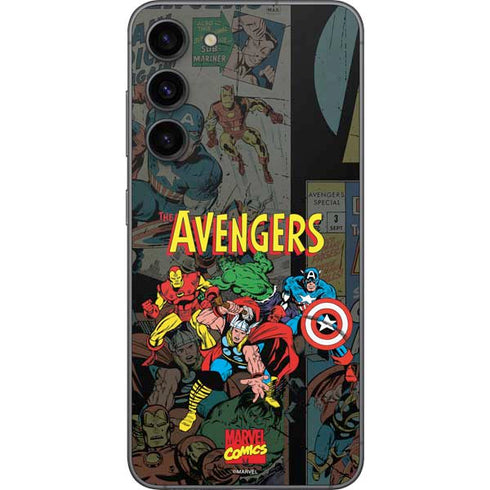 Marvel Classic Comics Avengers Assemble Galaxy S23 Plus Skin