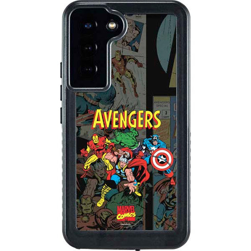 Marvel Classic Comics Avengers Assemble Galaxy S23 Plus Waterproof Case
