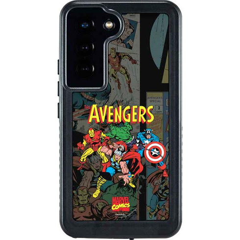 Marvel Classic Comics Avengers Assemble Galaxy S23 Waterproof Case