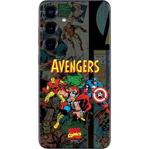 Marvel Classic Comics Avengers Assemble Galaxy S24 Plus Skin