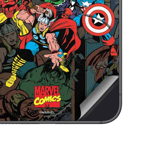 Marvel Classic Comics Avengers Assemble Galaxy S24 Plus Skin