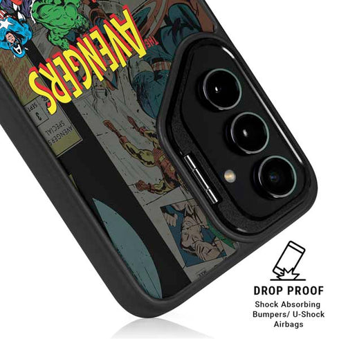Marvel Classic Comics Avengers Assemble Galaxy S24 Ultra Kickstand Case