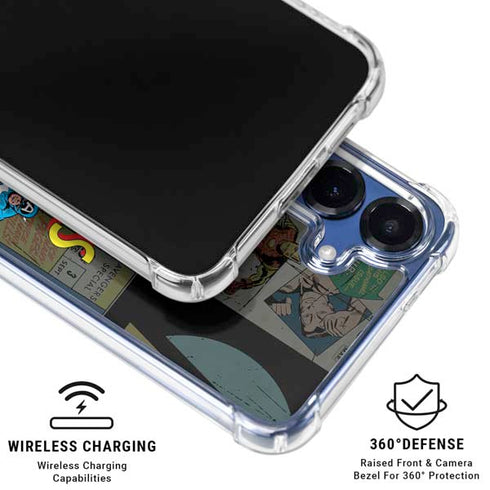 Marvel Classic Comics Avengers Assemble Galaxy S25 Clear Case