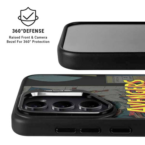 Marvel Classic Comics Avengers Assemble Galaxy S25 Kickstand Case