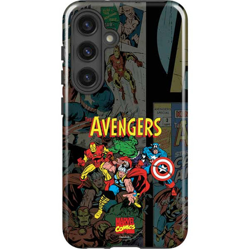 Marvel Classic Comics Avengers Assemble Galaxy S25 Plus Impact Case