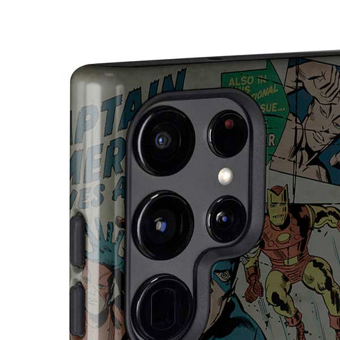Marvel Classic Comics Avengers Assemble Galaxy S25 Ultra Impact Case