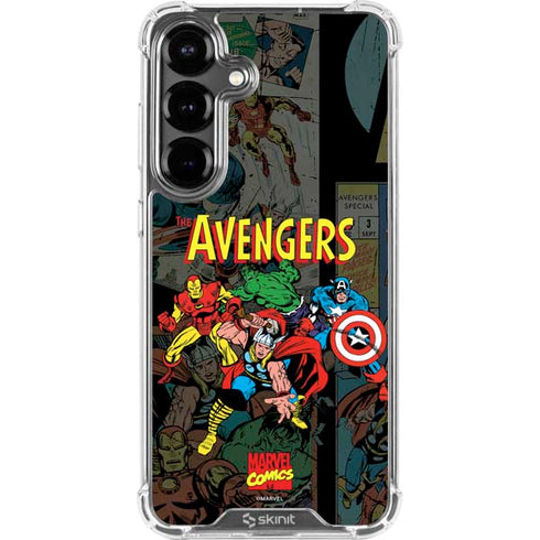 Marvel Classic Comics Avengers Assemble Galaxy S26 Clear Case